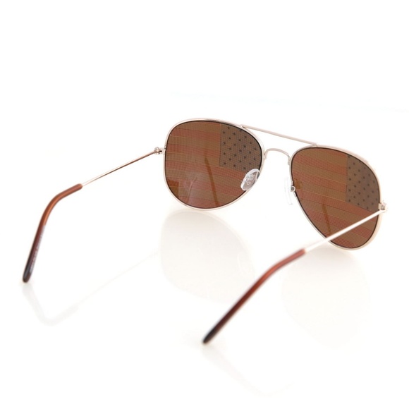 American Flag Aviator Sunglasses - Picture 5 of 7